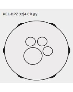 KEL-DPZ 32|4 CR gy | 43732.601 | Cable Entry Plates