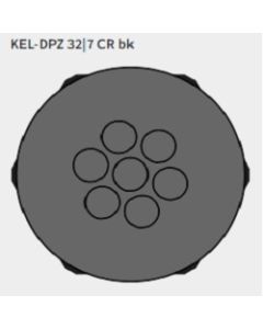 KEL-DPZ 32|7 CR bk | 50734.601 | Cable Entry Plates