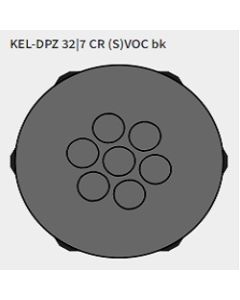 KEL-DPZ 32|7 CR (S)VOC bk | 50734.600 | Cable Entry Plates