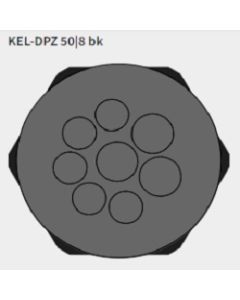 KEL-DPZ 50|8 CR (S)VOC bk | 50750.600 | Cable Entry Plates
