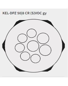 KEL-DPZ 50|8 CR (S)VOC gy | 43750.600 | Cable Entry Plates