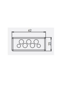 50585 | KEL-DP-E 46/7 Black | Cable Entry Plate
