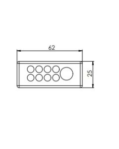 50587 | KEL-DP-E 46/9 Black | Cable Entry Plate