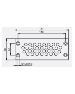43942 | KEL-DPU 24/32 Grey | Cable Entry Plate