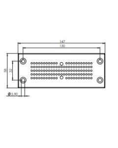 43735 | KEL-DPZ 24/121 Grey | Cable Entry Plate