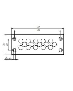 43720 | KEL-DPZ 24/15  Grey | Cable Entry Plate