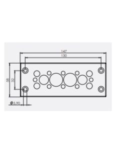 43725 | KEL-DPZ 24/16  Grey | Cable Entry Plate