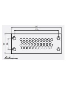 43715 | KEL-DPZ 24/42  Grey | Cable Entry Plate