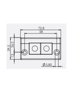 42249 | KEL-E2 black | icotek Cable Entry Frame