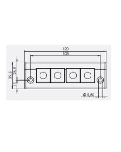 42259 | KEL-E4  black | icotek Cable Entry Frame