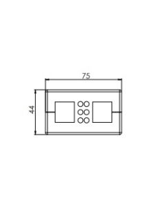 43656 | KEL-QTA 10/2 - DP6   A | Split Entry Plate
