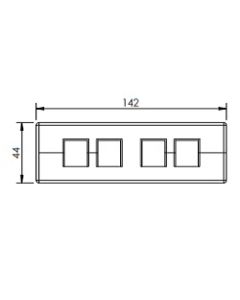 43644 | KEL-QTA 24/4  A | Split Entry Plate