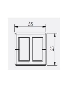 43660 | KEL-QTA B4  A | Split Entry Plate