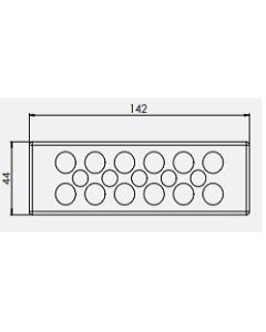 50514 | KEL-DP 24/17 A Black | Cable Entry Plate