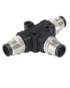 PXPPVC08TSFF03AFBBFB | M8 A coded 3 pin T splitter F to F/F