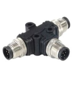 PXPPVC08TSFF04AFBBFB | M8 A coded 4 pin T splitter F to F/F