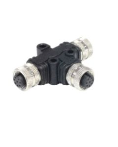 PXPPVC12TSFF04AFBBFB | M12 A coded 4 pin T splitter F to F/F