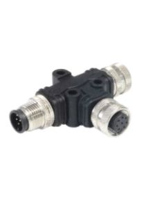 PXPPVC12TSFM08AFBIFB | M12 A coded 8 pin T splitter F to F/M