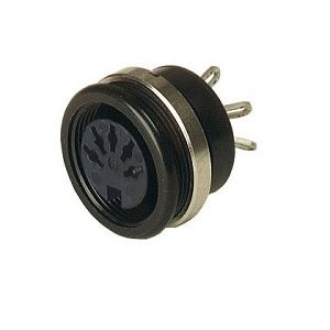 MAB 3100 S Black | 930303500 | 3 Pin DIN Socket