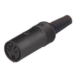 MAK 5100 UM Black | 931092100 | 5 Pin DIN Socket