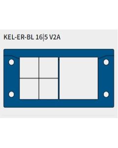 70004.200 | KEL-ER-BL 16-5 V2A | Split Cable Entry Plate