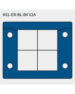 70008.200 | KEL-ER-BL B4 V2A | Split Cable Entry Plate
