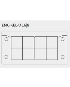 99402 | EMC-KEL-DS 16\8 | Split EMC cable entry frames