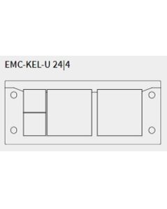 99401 | EMC-KEL-U 24/4 | Split EMC Cable Entry Frame