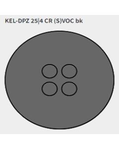 KEL-DPZ 25|4 CR (S)VOC bk | 50737.600 | Cable Entry Plates