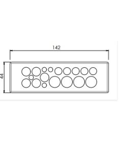 43515 | KEL-DP 24/18 A Grey | Cable Entry Plate