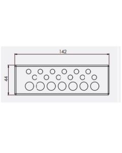 43516 | KEL-DP 24/19 A Grey | Cable Entry Plate