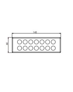 43522 | KEL-DP 24/14 B Grey | Cable Entry Plate