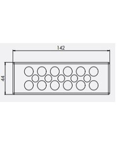 43523 | KEL-DP 24/17 B Grey | Cable Entry Plate