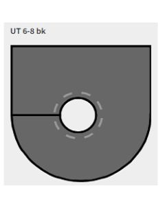 56103 | UT 6-8 bk| Split U Grommets
