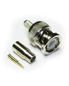 10-005-A0-AF | 10005A0AF |  BNC 75 ohm Straight Crimp / Crimp Plug