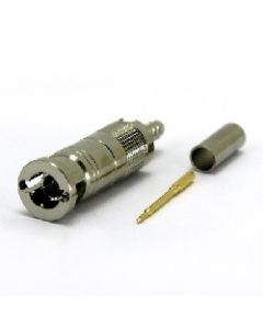 67-005-B3-AD | 67005B3AD | Micro BNC Straight Crimp Plug 50 ohm