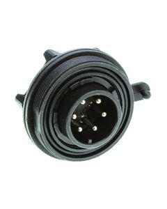 PX0738/P | PX0738P | Bulgin 6 Pole Male Panel Mount Connector