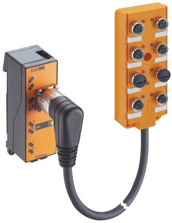 Lumberg Automation Actuator/Sensor Distribution Box - RSWU 12-ASB 8/LED